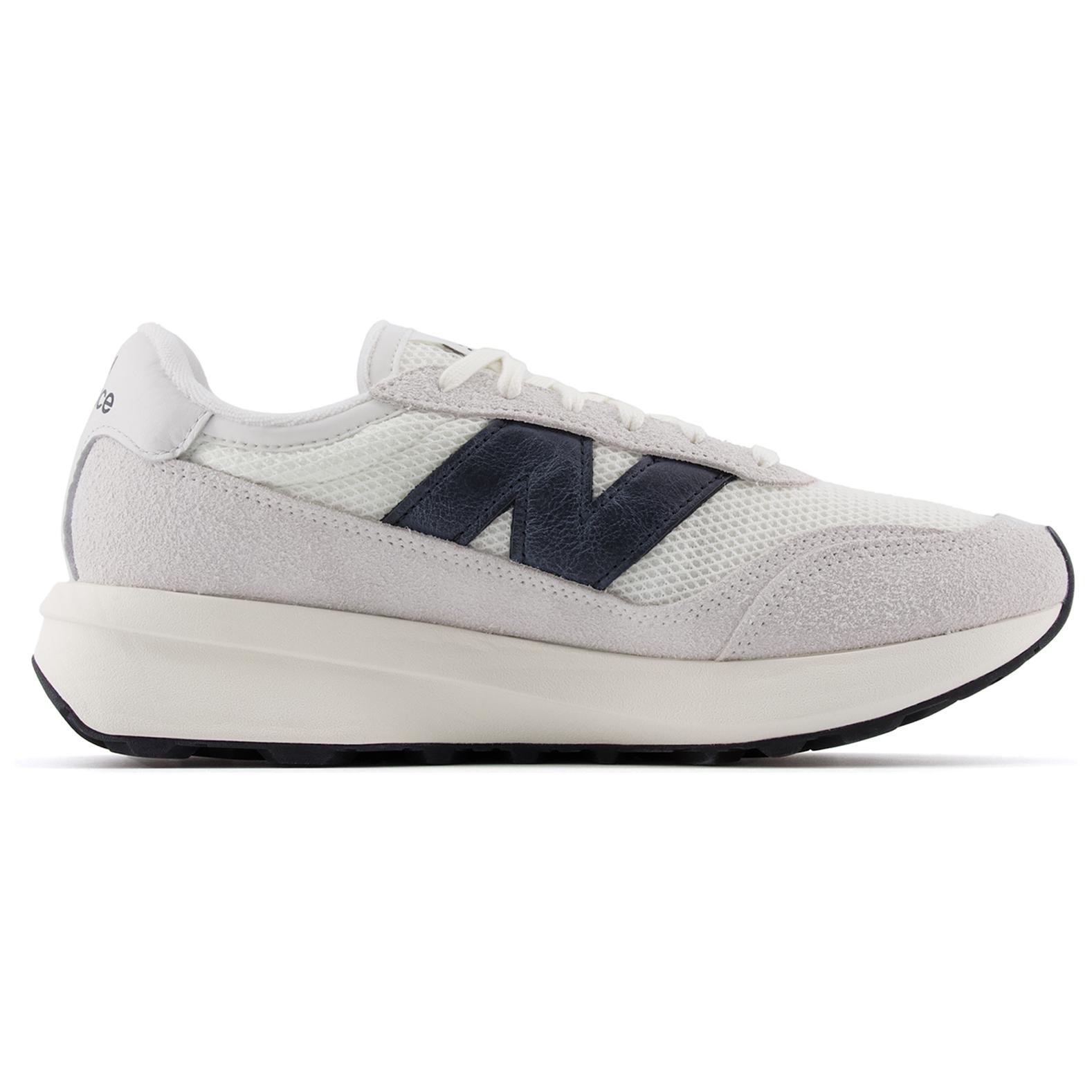 New Balance x Niko And … 370 Comfortable Textile, Split Cow Leather Low top Running Shoes Unisex Gray White