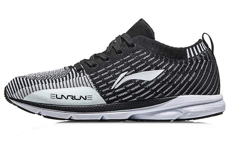Li Ning Light Shuttle Running Shoes Women's Low Top Black/White
