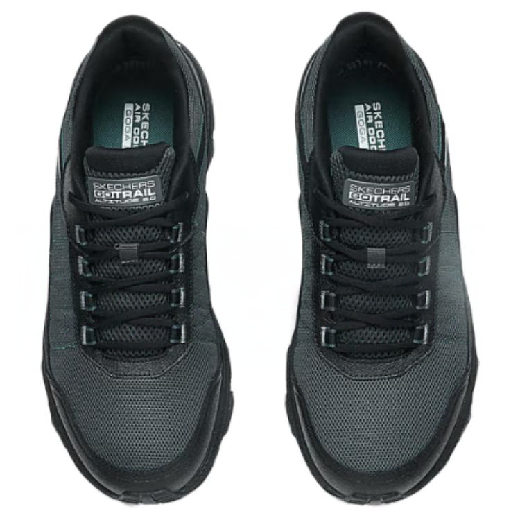 Skechers Go Run Trail Abrasion Resistant Low top Running Shoes Men’s Black Gray