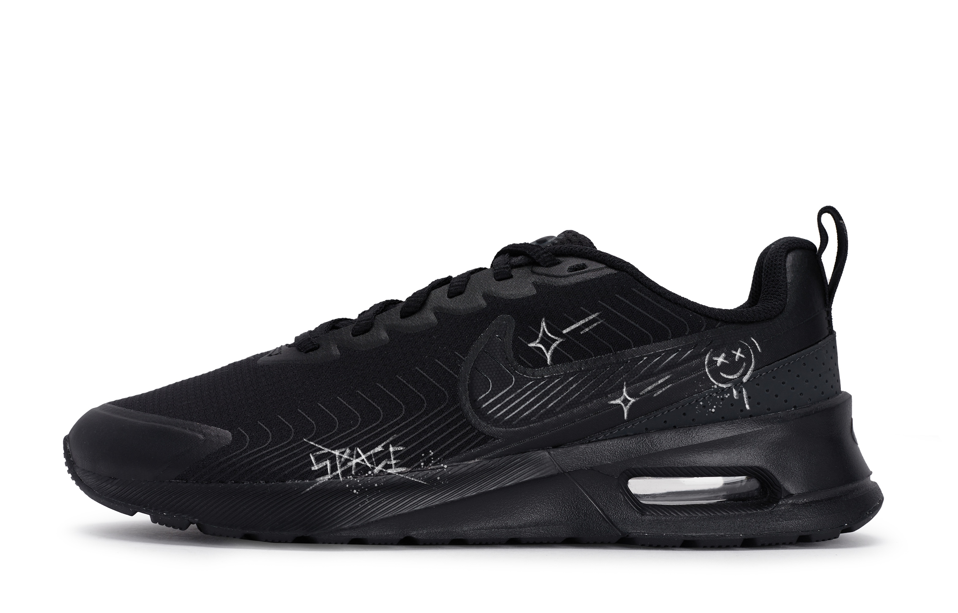 Nike Air Max 1 Slip Resistant Abrasion Resistant Slip Resistant Abrasion Resistant Low top Running Shoes Unisex Black