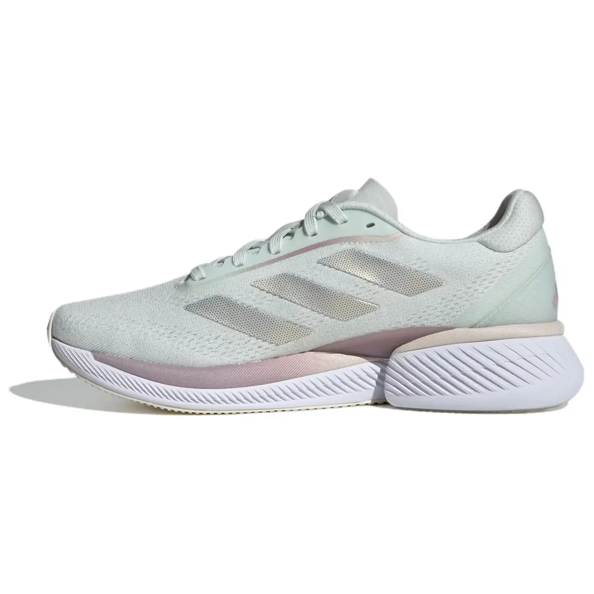 Adidas Supernova Eterno Fabric Cushioning, Wear Resistant Low top Casual Running Shoes Women's White Silver Green