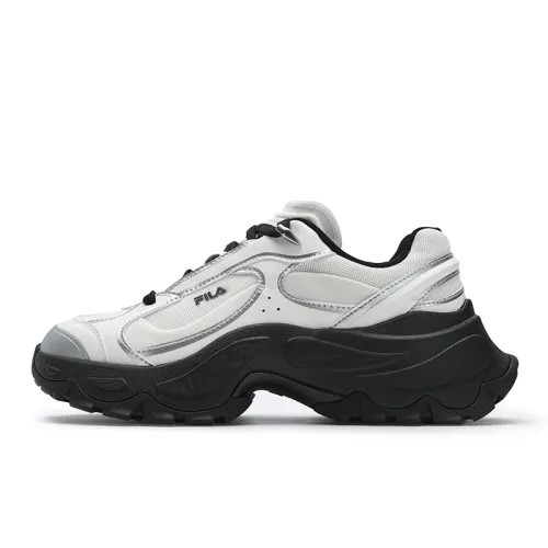 FILA SOFIA 4 Abrasion Resistant Low top Chunky Sneakers Women's White Black