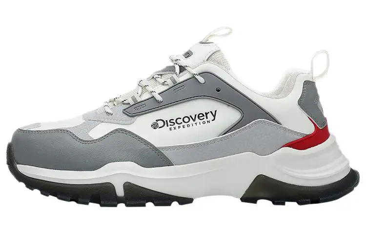 Discovery Expedition Textile, Synthetic Leather Trendy Abrasion Resistant Breathable Cushioning Low top Chunky Sneakers