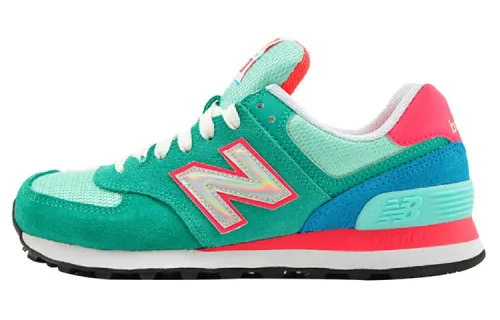 New Balance 574 Series Sneakers 'Green Red' Women's
