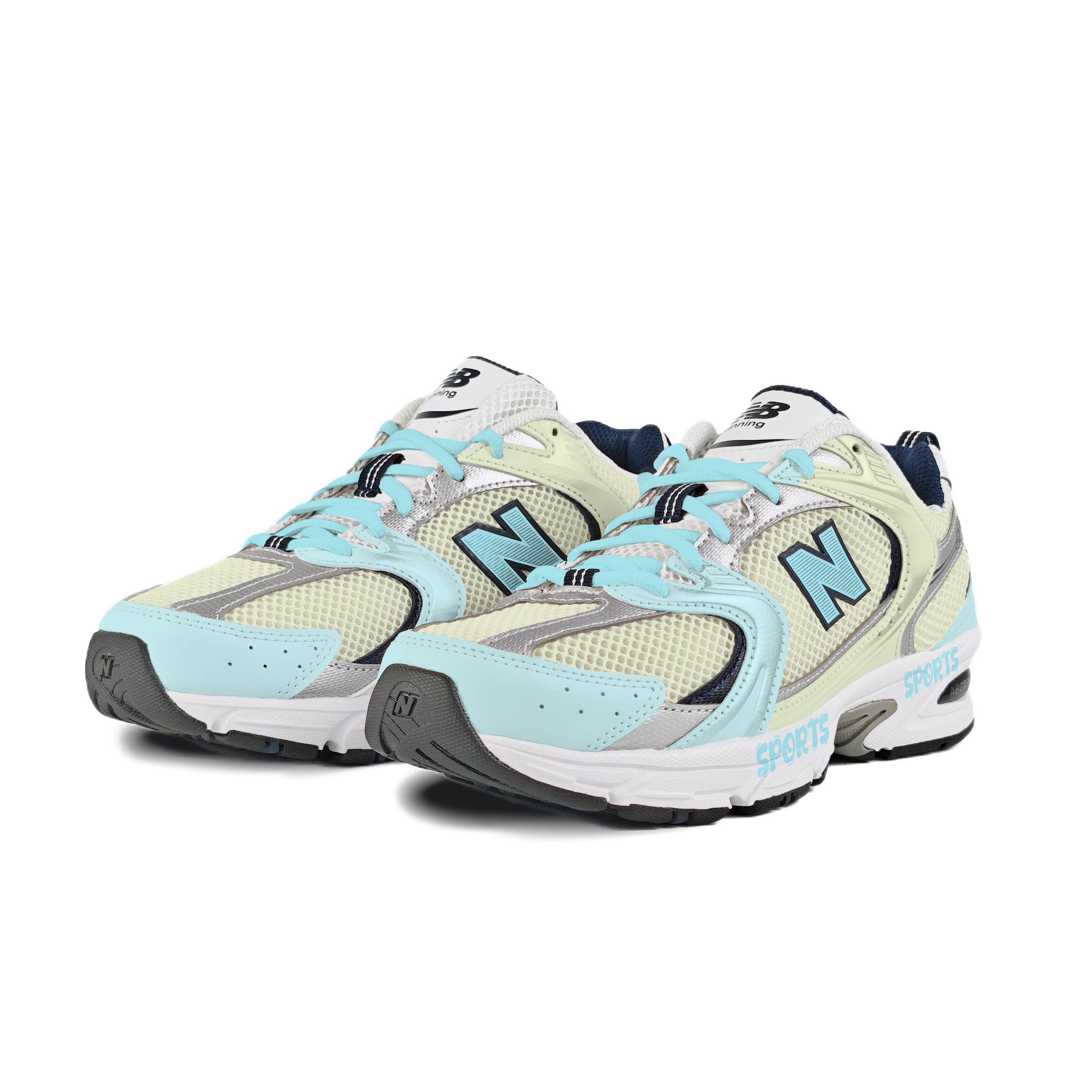 New Balance NB 530 Abrasion Resistant Low top Running Shoes Unisex Yellow Green