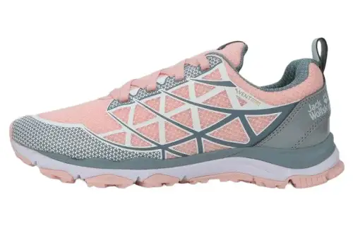 Jack Wolfskin fabric leather, comfortable and versatile, non-slip and wear-resistant, low-cut outdoor functional shoes, women's style
