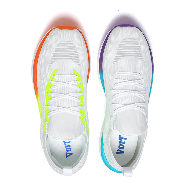 VOIT Running Shoes Unisex Low Top Right White Mismatched