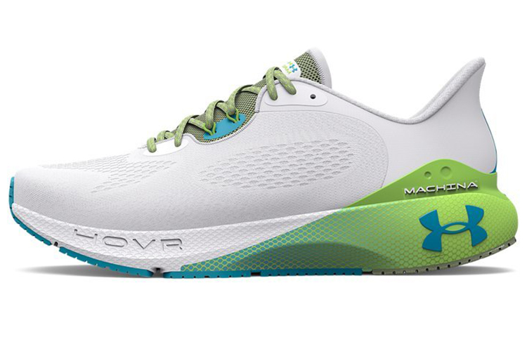 Женские кроссовки Under Armour HOVR Machina 3 (бело-зеленые)