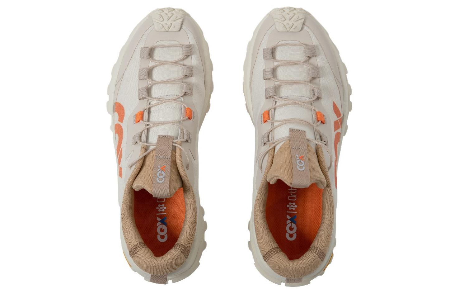 CGX Cushioning Abrasion Resistant Cushioning, Wear Resistant Low top Outdoor Shoes Women’s White Orange Brown
