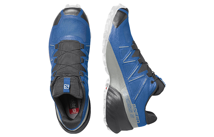 SALOMON Speedcross 5 Fabric Abrasion Resistant Abrasion Resistant Low top Running Shoes Men’s Black Blue