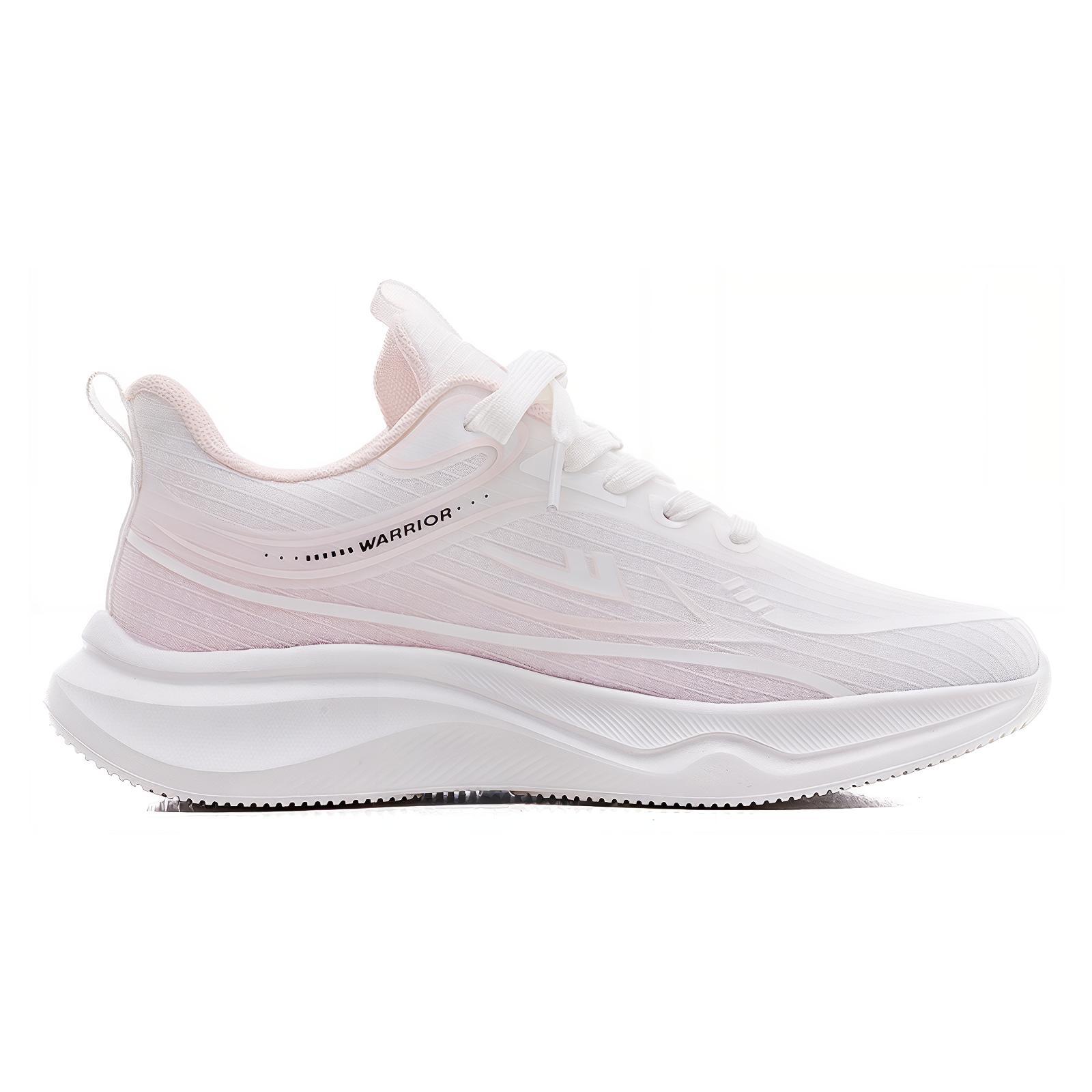 Warrior Cushioning Breathable Low top Casual Running Shoes Women’s White Pink
