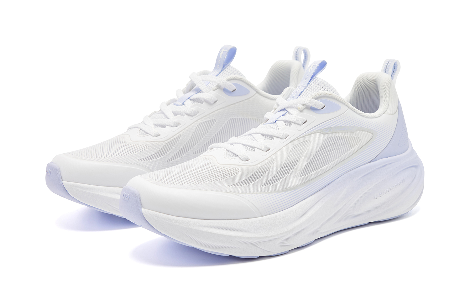 QIAODAN Cushioning Slip Resistant Abrasion Resistant Low top Casual Running Shoes Women’s White Purple