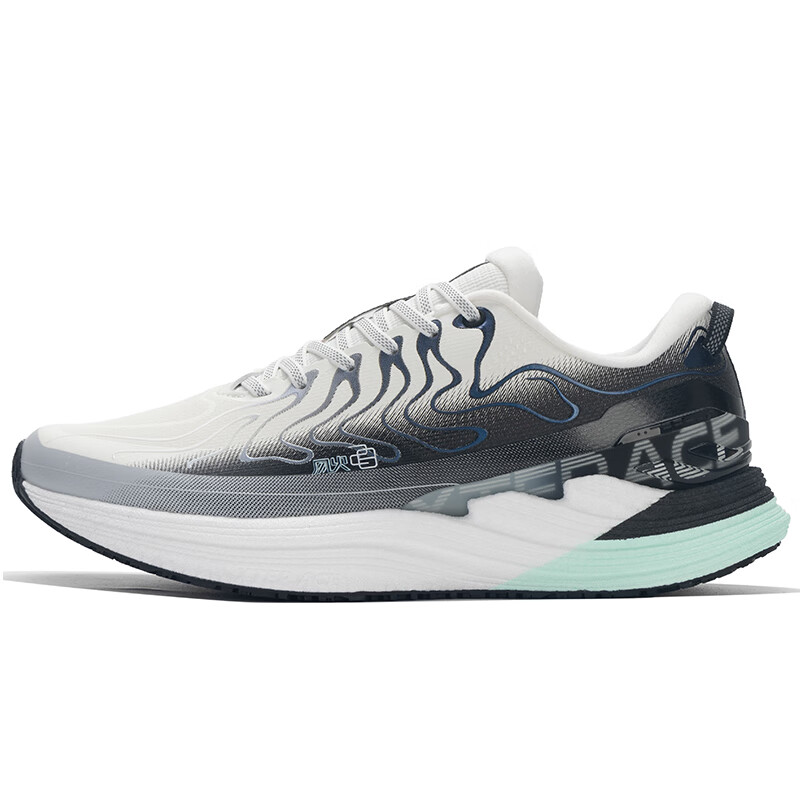XTEP Cushioning Breathable Lightweight Low top Running Shoes Men’s White Gray Black