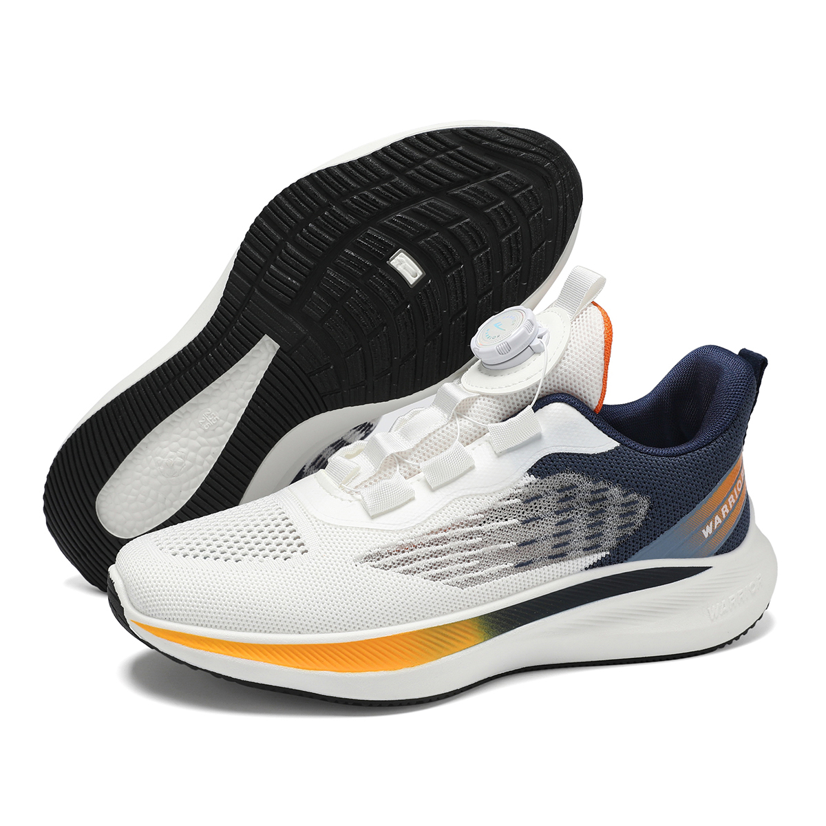 WARRIOR Walking Shoes Unisex Low Top White Blue/Black/White Haze Blue