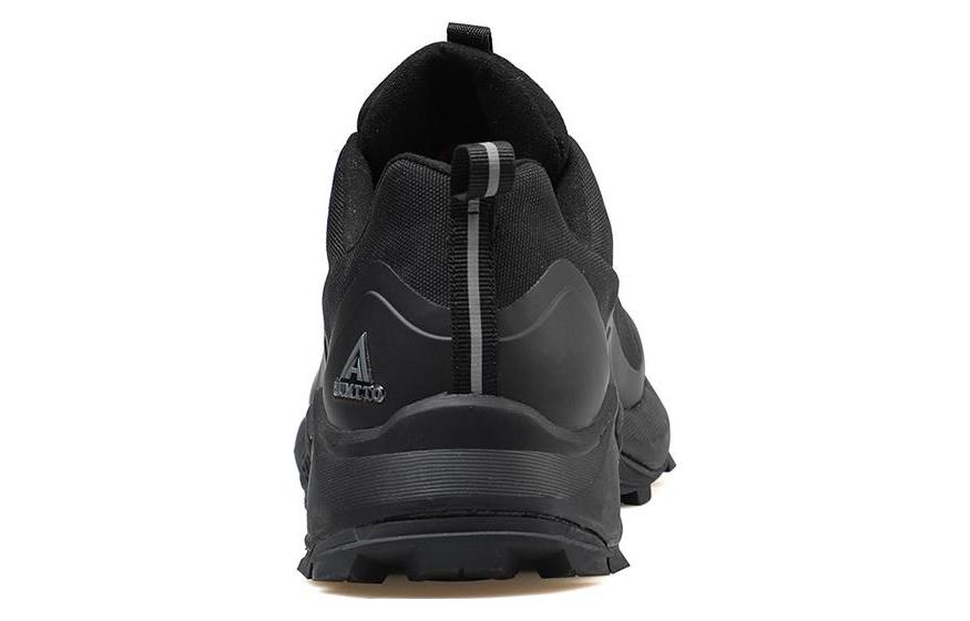 HUMTTO Textile, Synthetic Leather Cushioning Slip Resistant Abrasion Resistant Low top Outdoor Shoes Men’s Black