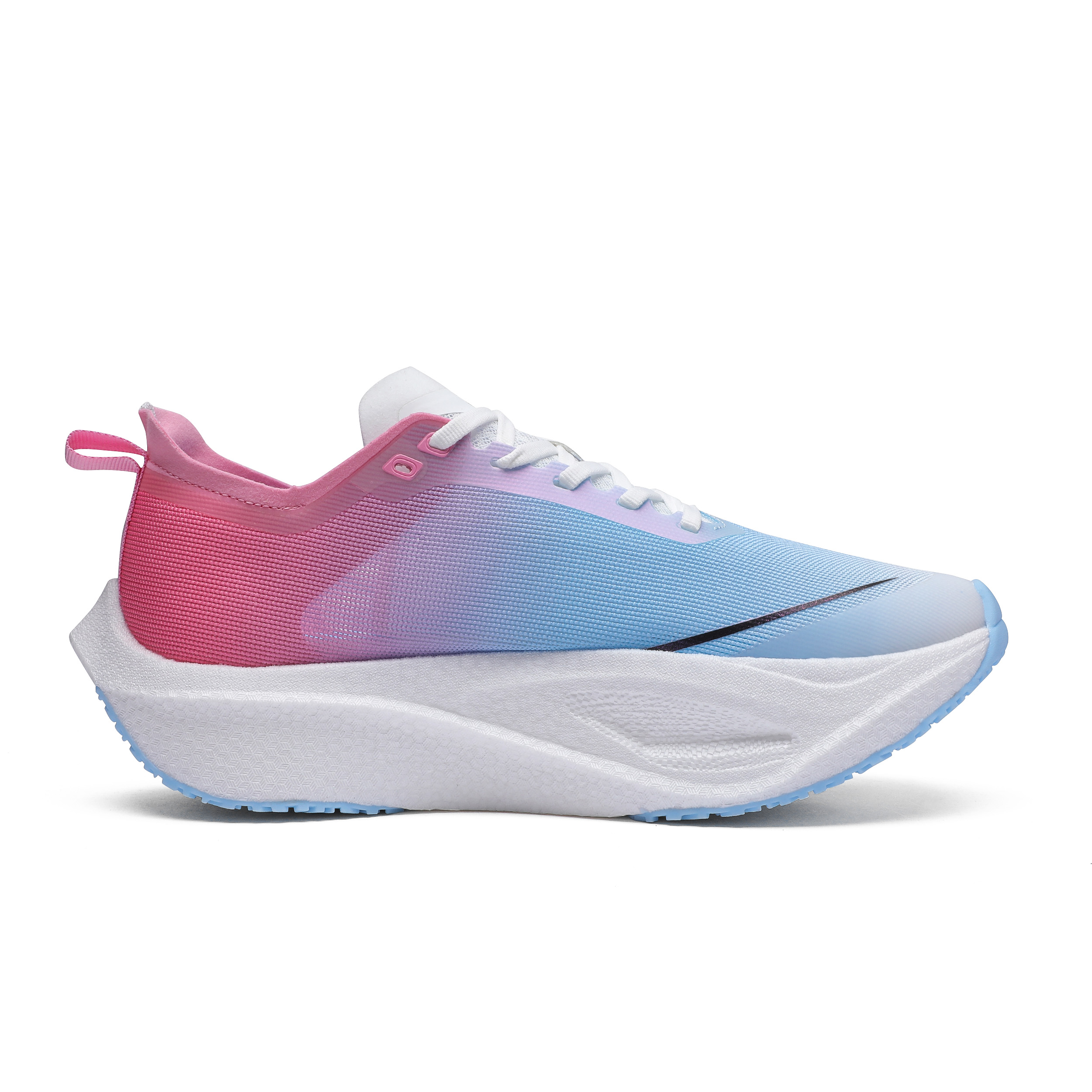 LPMX Slip Resistant, Abrasion Resistant, Breathable Low top Carbon Plate Running Shoes Men’s Pink Blue