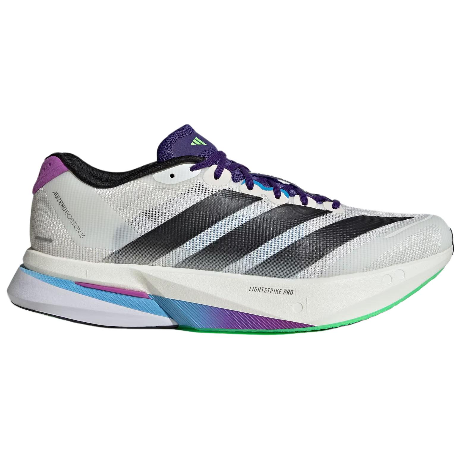 Adizero Boston 13 Adidas ‘Core White Core Black Lime Burst’