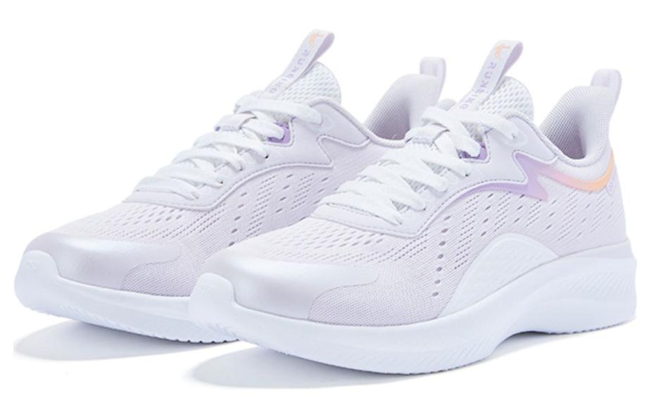 QIAODAN Comfortable Slip Resistant Lightweight Rebound Low top Running Shoes Women’s Light Purple