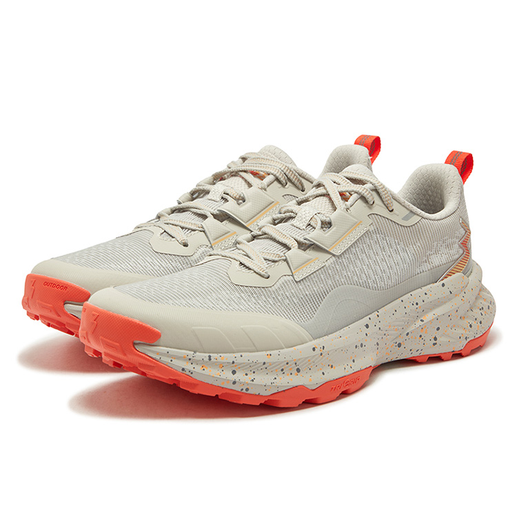 361° Slip Resistant, Abrasion Resistant, Breathable Low top Running Shoes Men’s Gray Orange