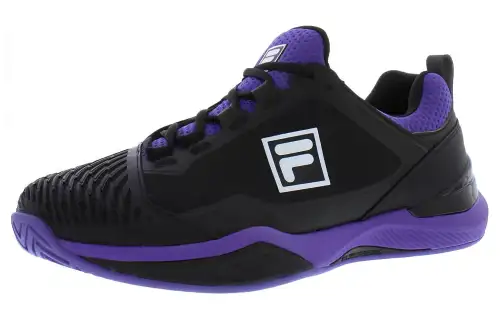 FILA Speedserve Energized Flat Cushioning Low top Running Shoes Men's Black Purple