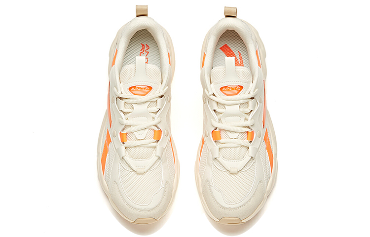 Anta Cushioning Slip Resistant Abrasion Resistant Low top Running Shoes Men’s Malt Light Brown