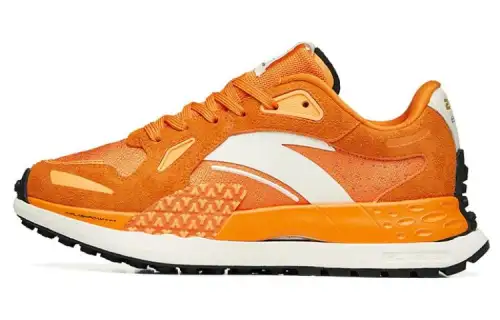 Anta Breathable And Lightweight Low top Running Shoes Women's Sunset Orange Vintage Casual