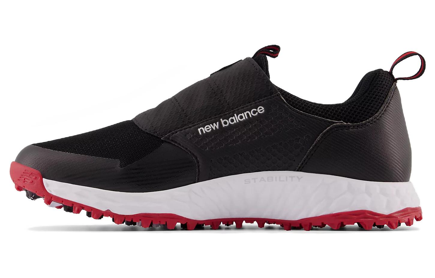New Balance NB Fresh Foam Golf Shoes Men's Low Top Black/Red