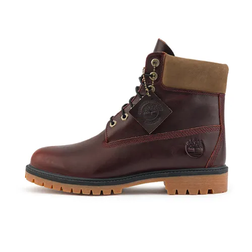 Timberland Heritage Collection Abrasion Resistant Slip Resistant Outdoor Boots Men's Burgundy