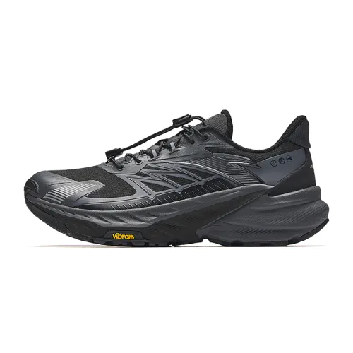 Anta Wild Exploration Slip Resistant Abrasion Resistant Low top Running Shoes Women's Black Gray