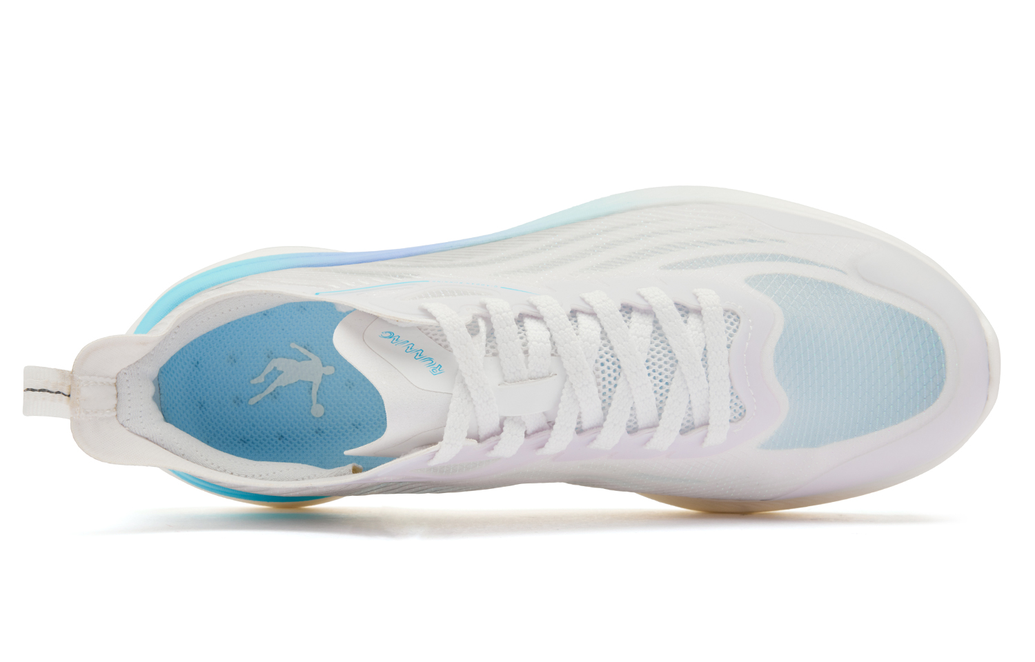 QIAODAN Light Speed 4.0 PLUS Running Shoes Women’s Low Top Jordan White Cirrus Blue