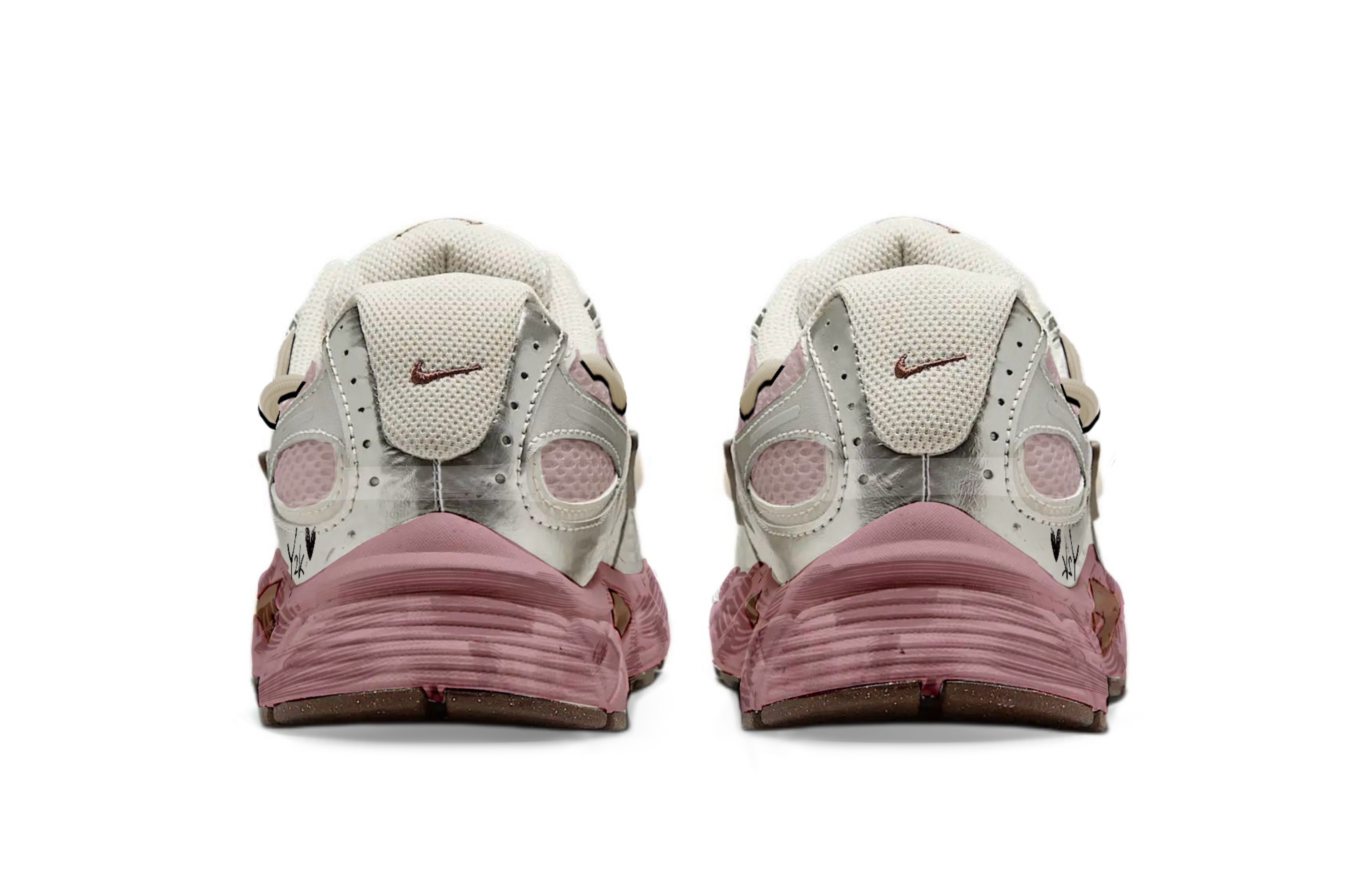 Nike V5 RNR Abrasion Resistant Breathable Abrasion Resistant Breathable Low top Running Shoes Women’s Pink Khaki