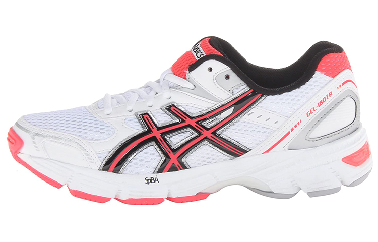 Asics Gel 180TR Comfortable Abrasion Resistant Low top Running Shoes Women's White Red
