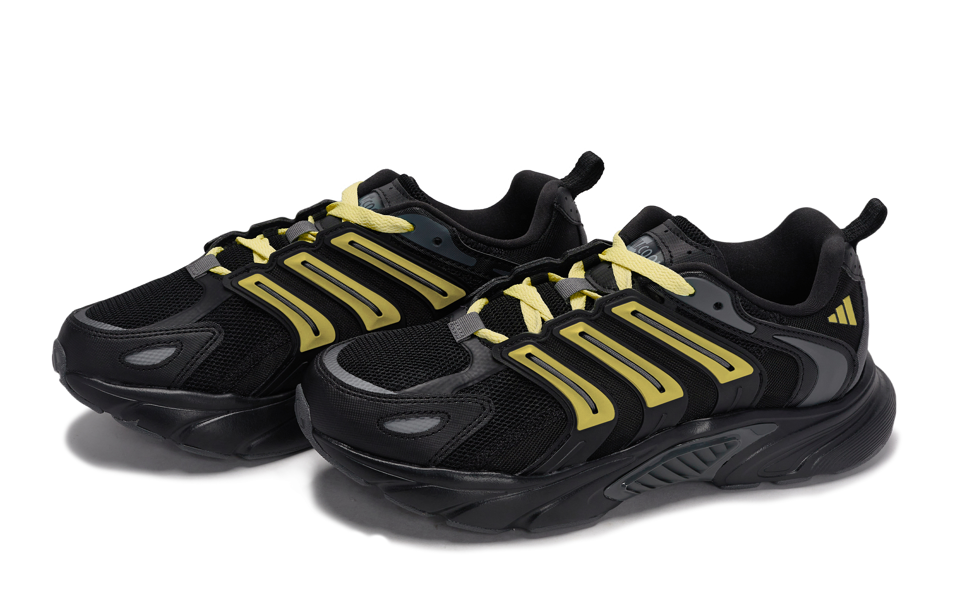 Adidas CLIMACOOL BOUNCE Slip Resistant Abrasion Resistant Low top Running Shoes Unisex Black Yellow