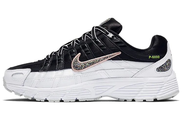 Женские кроссовки Nike P-6000 (черно-белые)