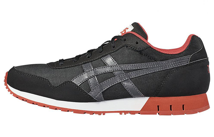 Asics Curreo 1 Low top Running Shoes Unisex Black Gray Red
