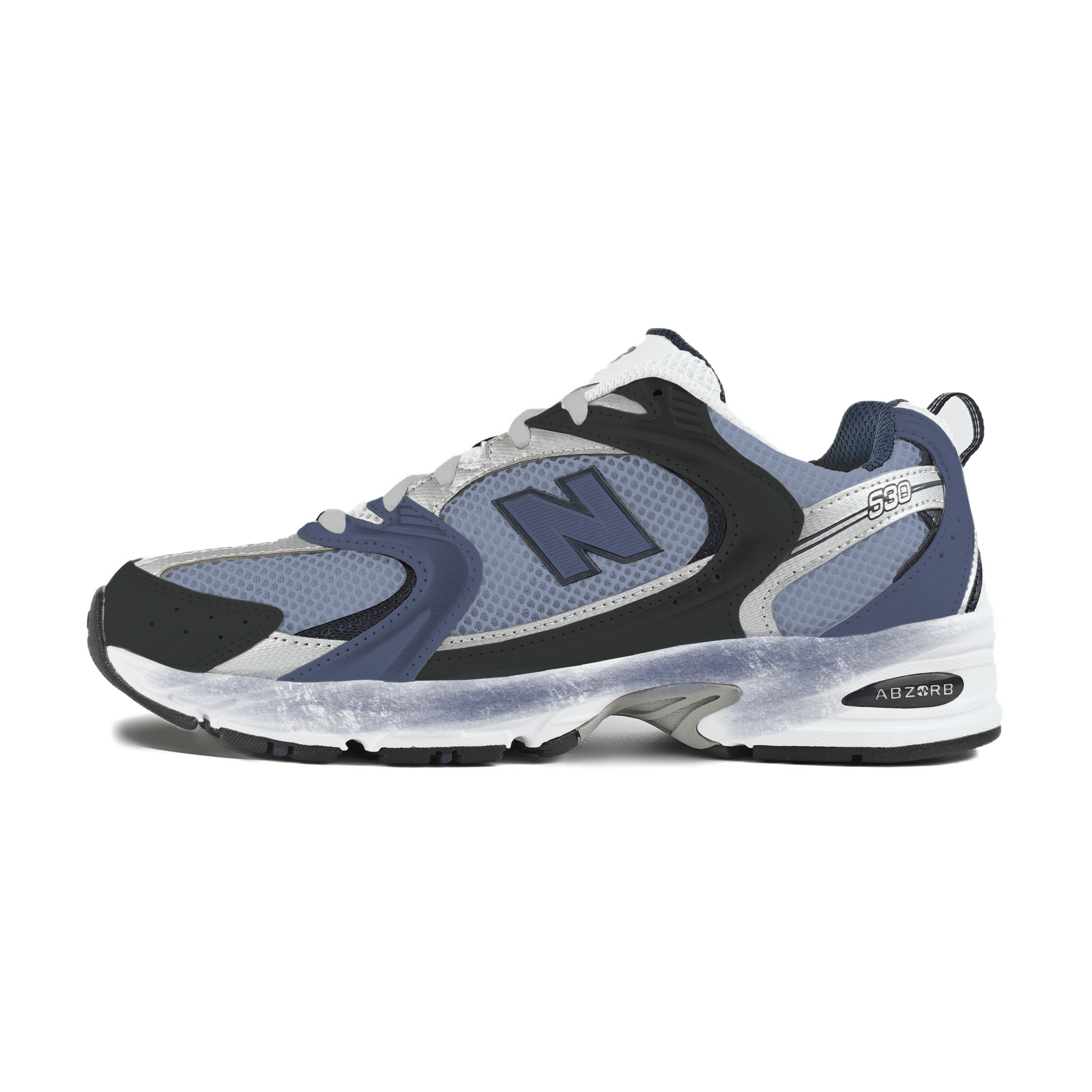 New Balance NB 530 Mesh, Textile, Artificial Leather Abrasion Resistant Low top Running Shoes Unisex Blue