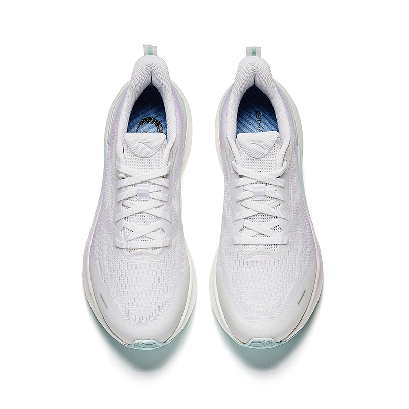 Anta Hydrogen Run 7 Slip Resistant Abrasion Resistant Low top Casual Running Shoes Women’s White Purple