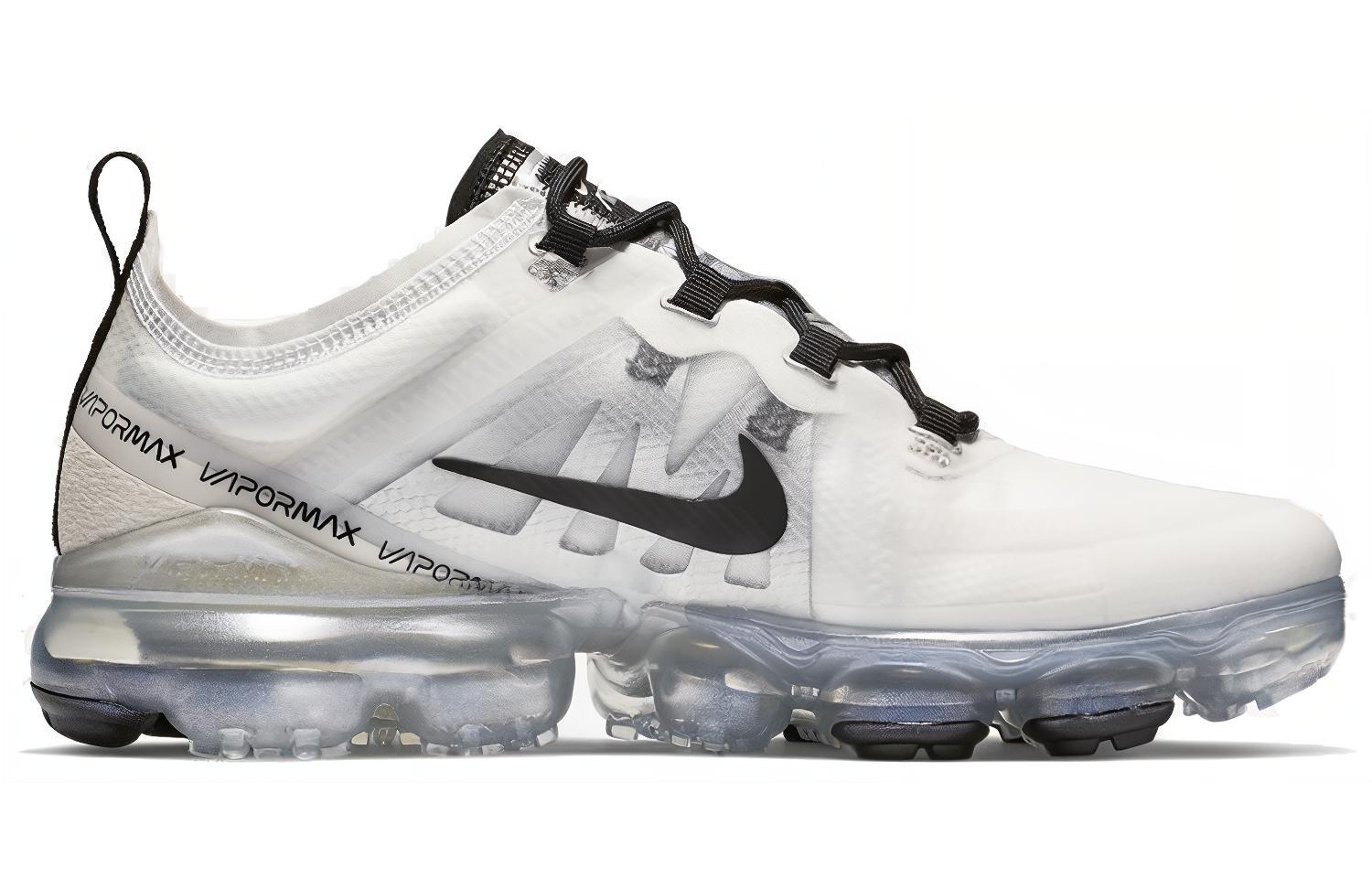 Женские кроссовки Nike VaporMax 2019 (бело-черный) — Белый / чёрный — фото 2