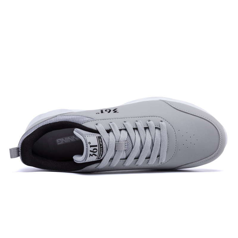 361° Cushioning Slip Resistant Abrasion Resistant Low top Running Shoes Men’s Gray White