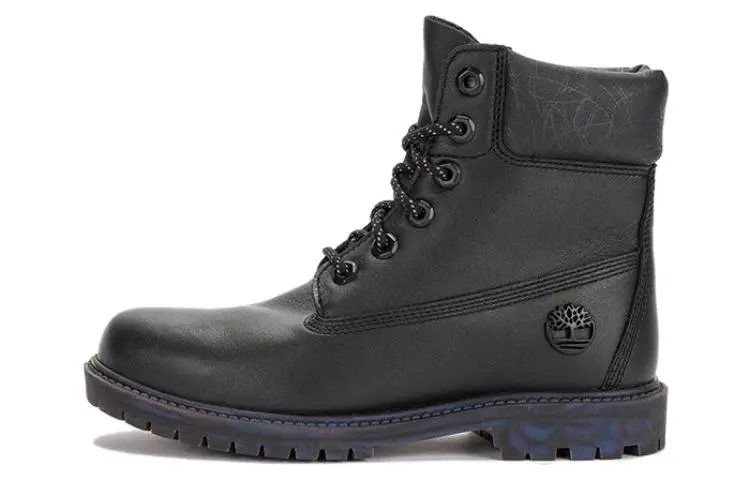 Timberland Heritage 6 Inch Waterproof Boot 'Black Leather Rubber Outsole' Women's