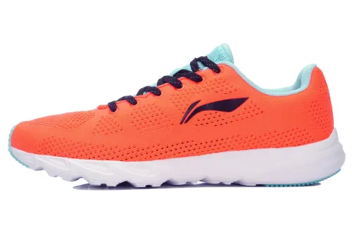 Li Ning Super Light 13 Cushioning Slip Resistant Abrasion Resistant Low top Running Shoes Men's Orange White