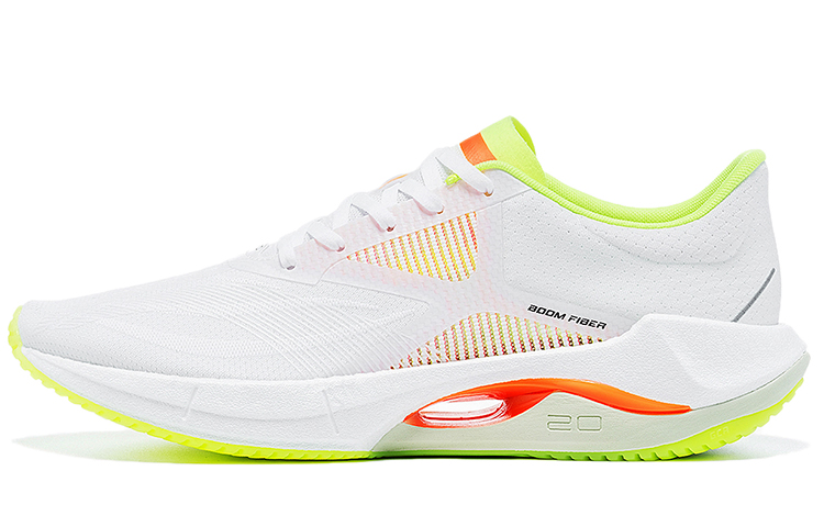 LiNing Li Ning ultra-light 20 lightweight rebound fabric shock-absorbing non-slip wear-resistant low-top casual running shoes men's white green red