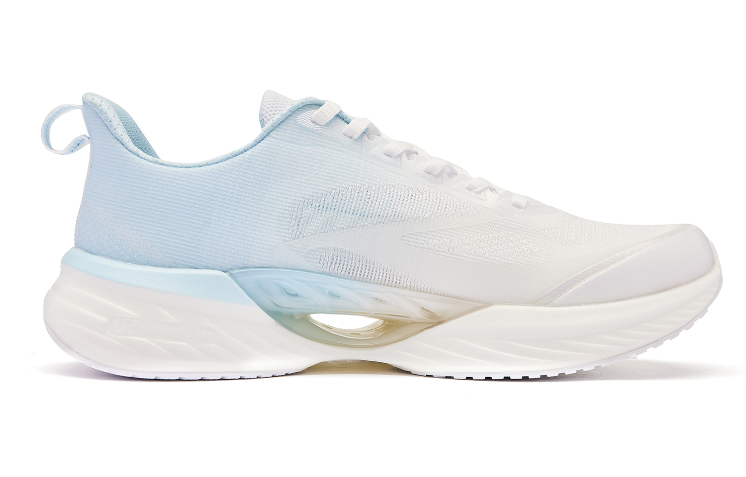 QIAODAN Flying Shadow Team 2.0 Cushioning, Wear Resistant Low top Q KUNGFU PRO Sprint Running Shoes Men’s White Blue