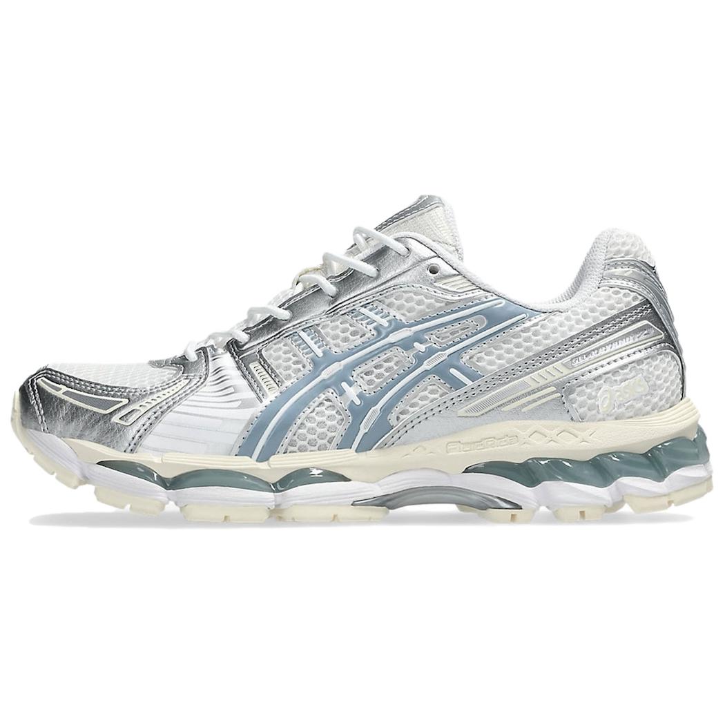 ASICS GEL Kayano 12.1 Low top Casual City Commuting Running Shoes Unisex White Silver Blue