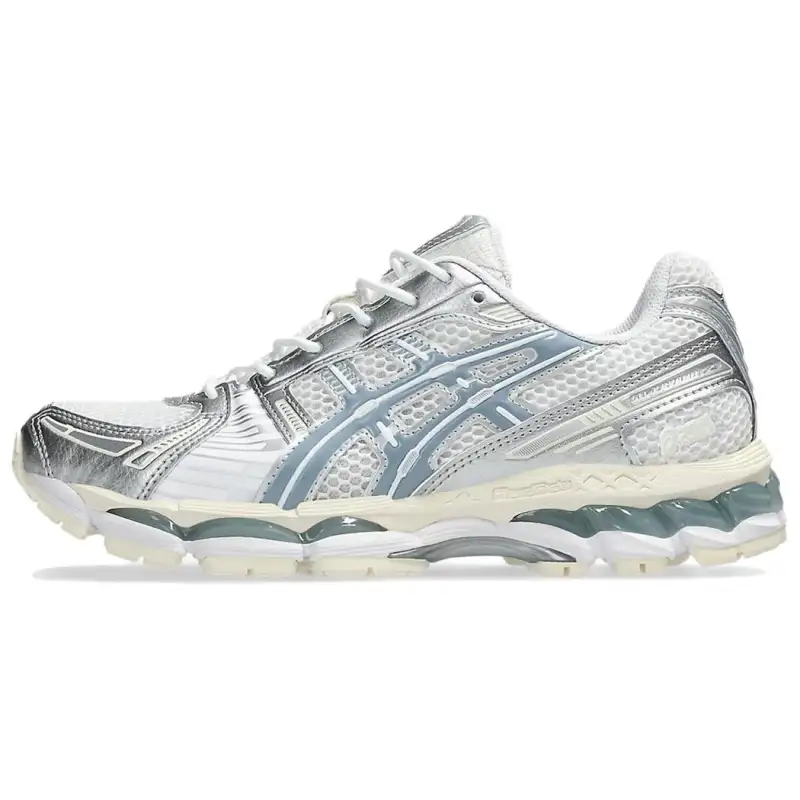 ASICS GEL Kayano 12.1 Low top Casual City Commuting Running Shoes Unisex White Silver Blue