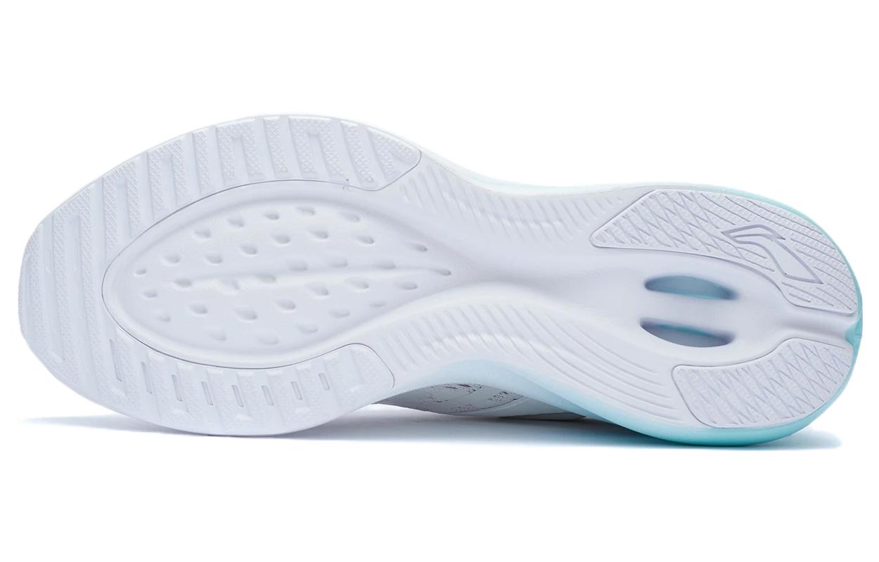 Li Ning Jogging Cushioning Reflective Rebound Cushioning Reflective Rebound Low top Running Shoes Women’s White Blue