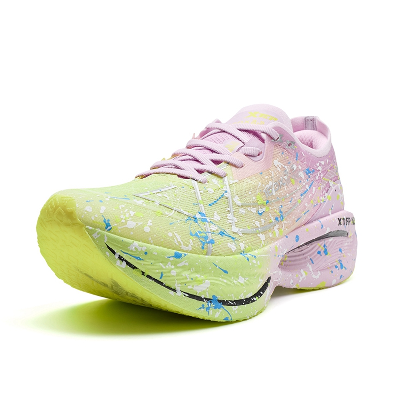 XTEP 160X 3.5PRO Running Shoes Women’s Low Top Matcha Light Green, Orchid Purple