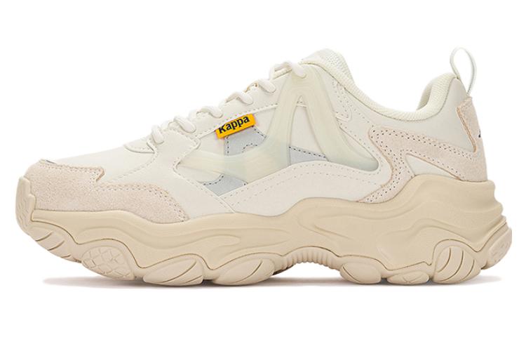 Kappa Textile, Synthetic Leather, Split Cow Leather Cushioning, Wear Resistant Low top Chunky Sneakers Unisex