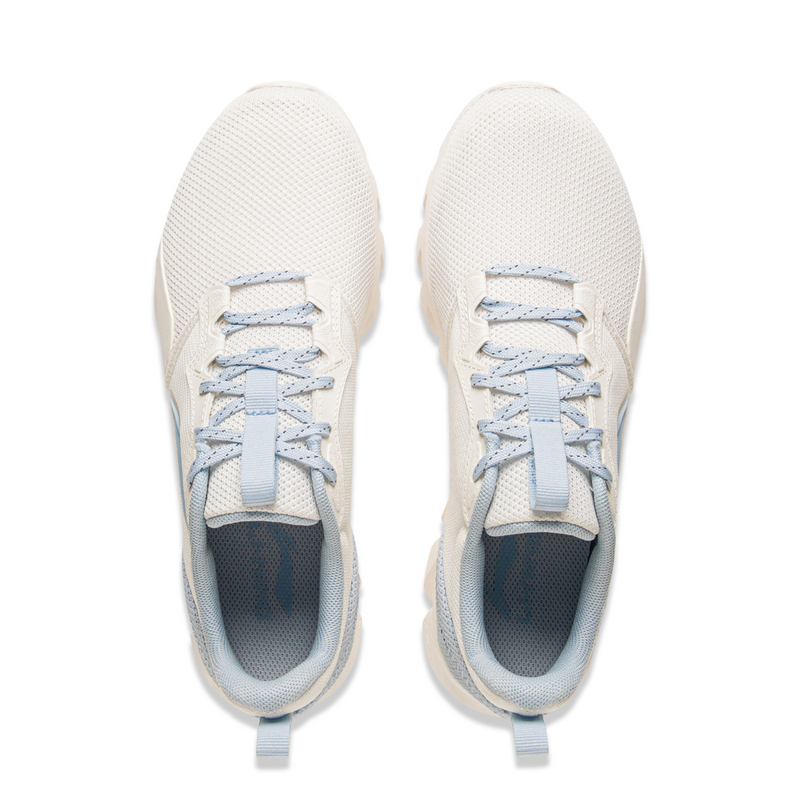 Li Ning Cushioning Breathable Cushioning Breathable Low top Casual Running Shoes Women’s Mist White