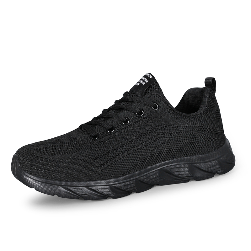 TONYBEAR Fashion Cushioning Lightweight Cushioning Lightweight Low top Running Shoes Men’s Black